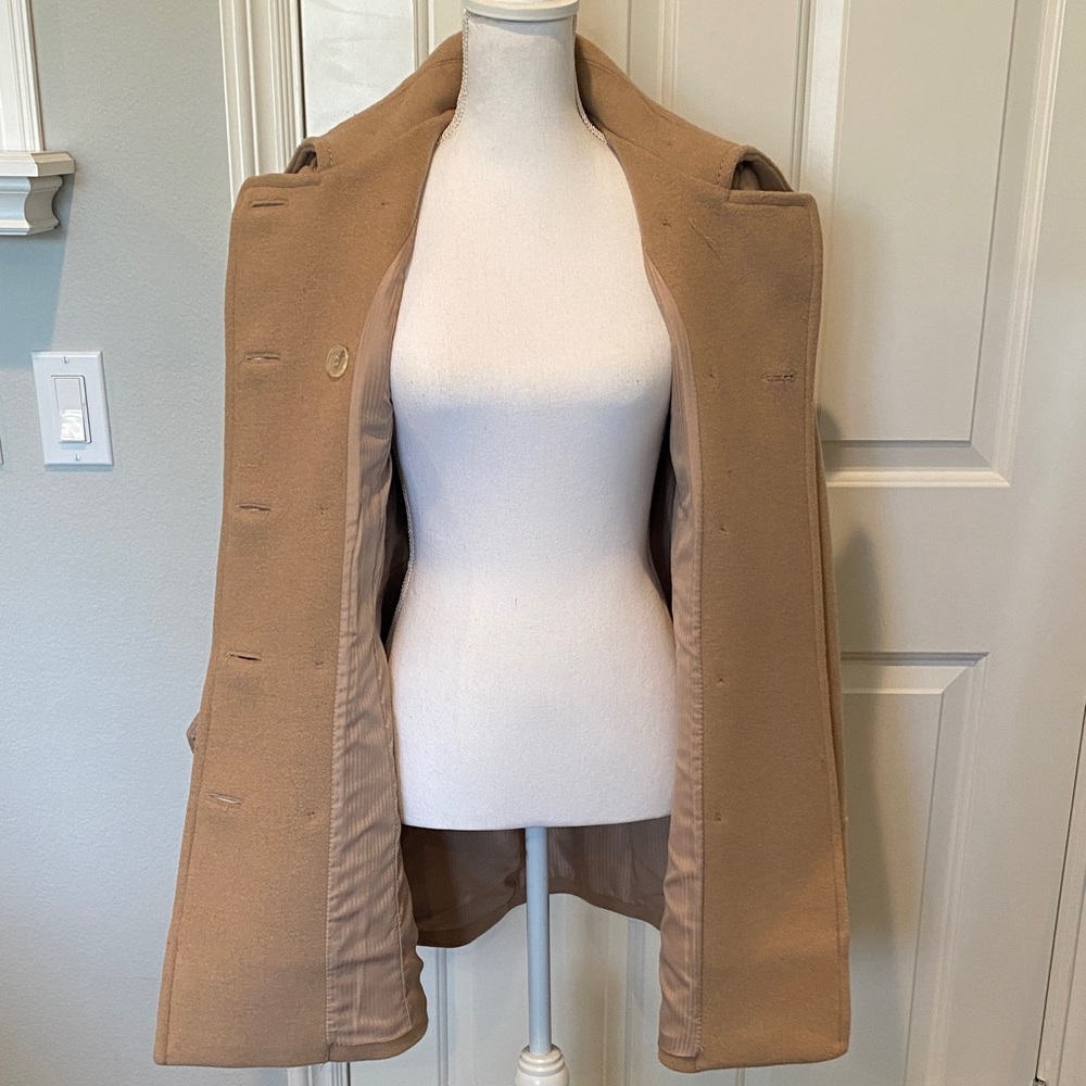 H&M Tan Double-Breasted Trench Coat - Picture 4 of 7